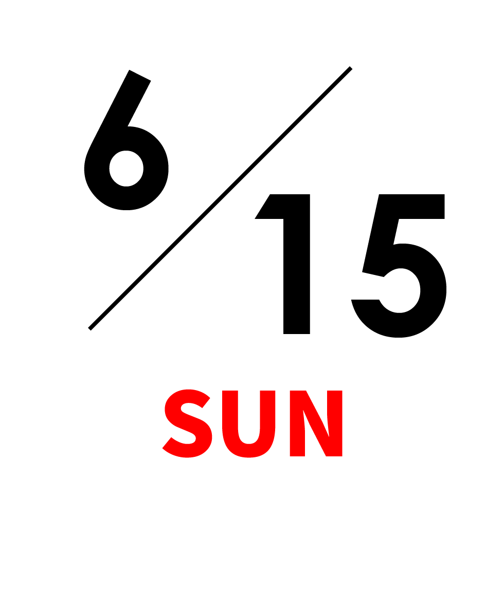 6月15日（日）