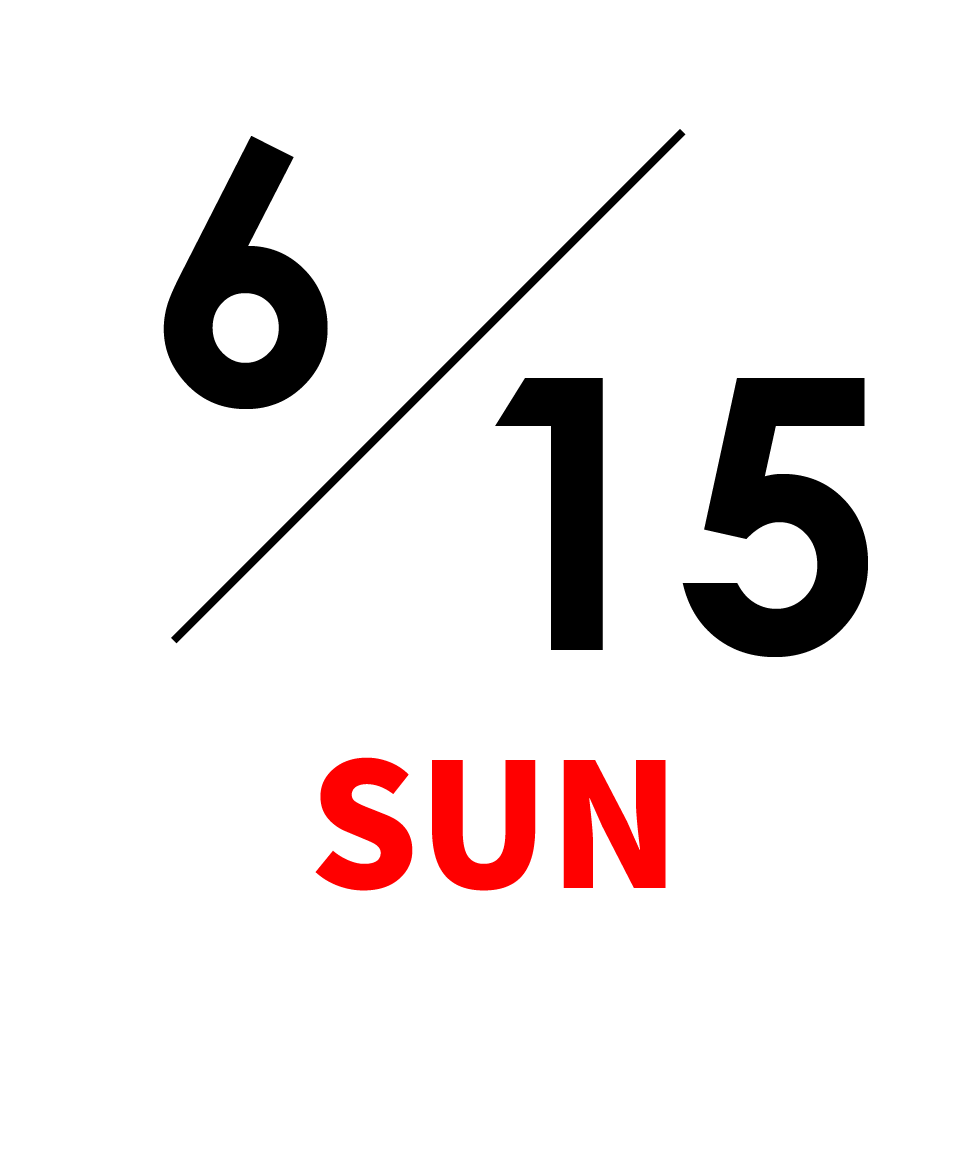 6月15日（日）